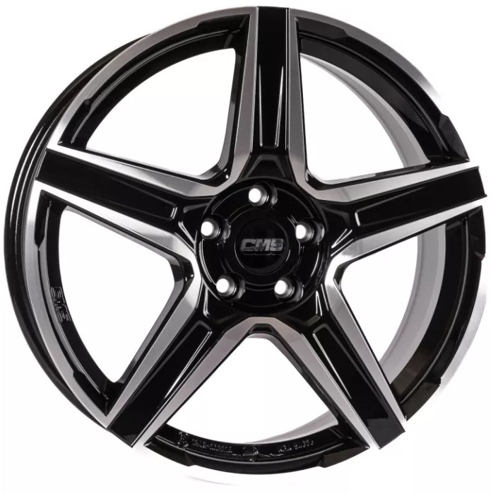 CMS WHEELS C34 ZWART GEPOLIJST 4250314140671
